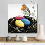 "Egg Before The Bird" Canvas Wall Art
