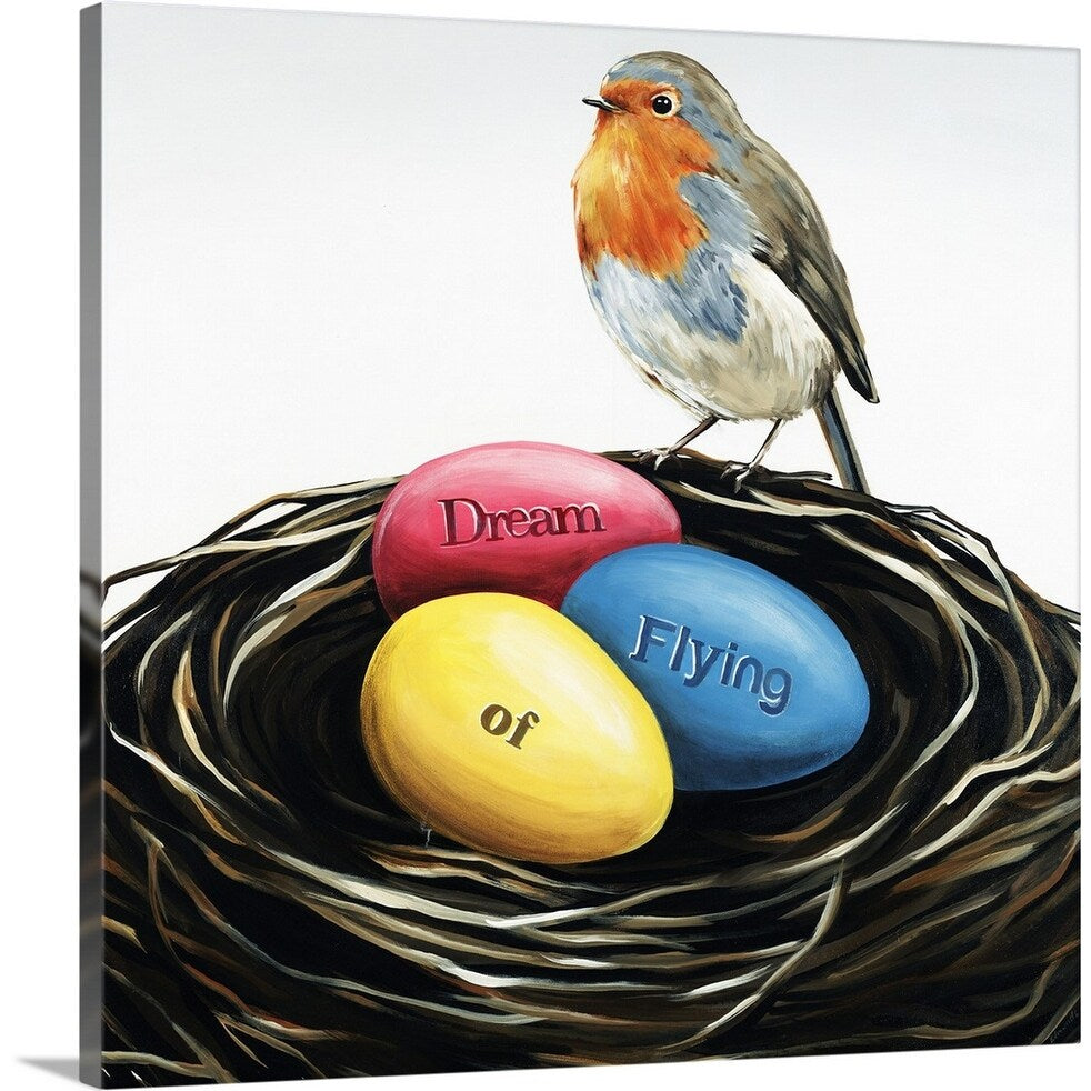 "Egg Before The Bird" Canvas Wall Art