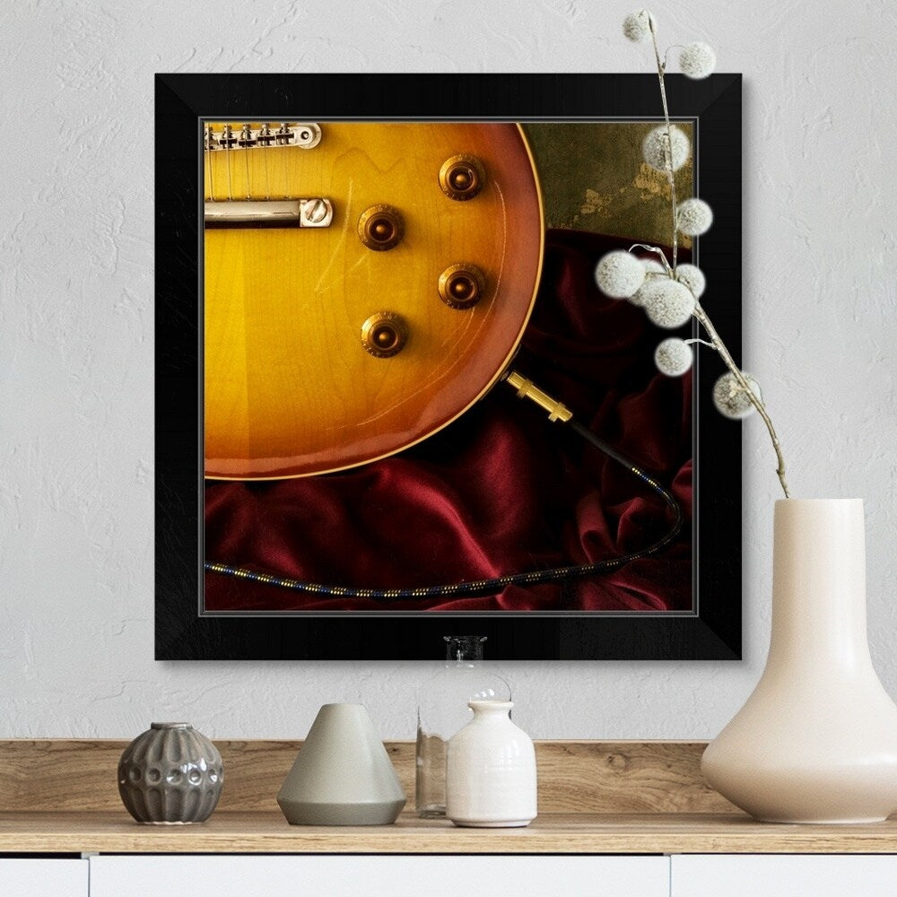 "Electric guitar" Black Framed Print