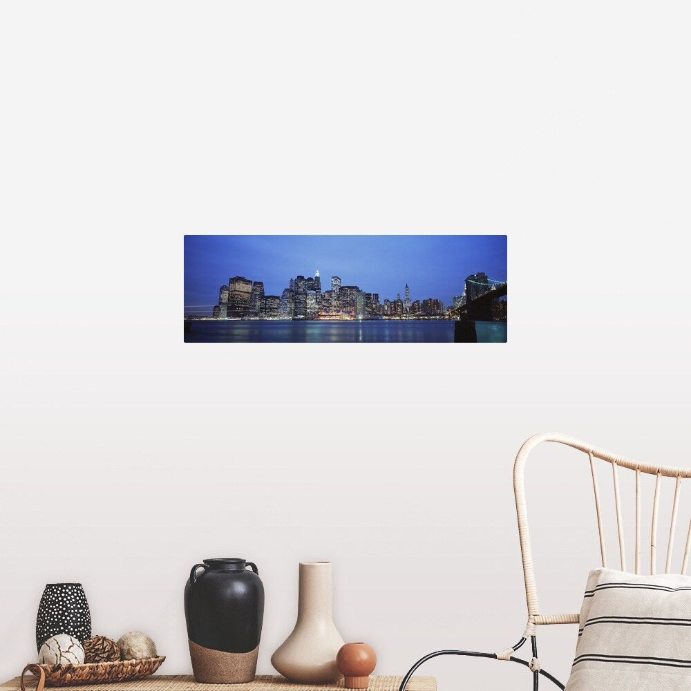 "Evening Lower Manhattan New York NY" Poster Print