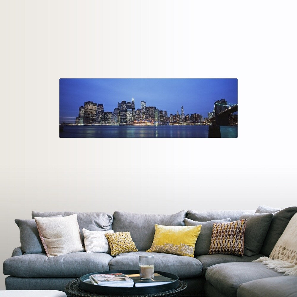 "Evening Lower Manhattan New York NY" Poster Print
