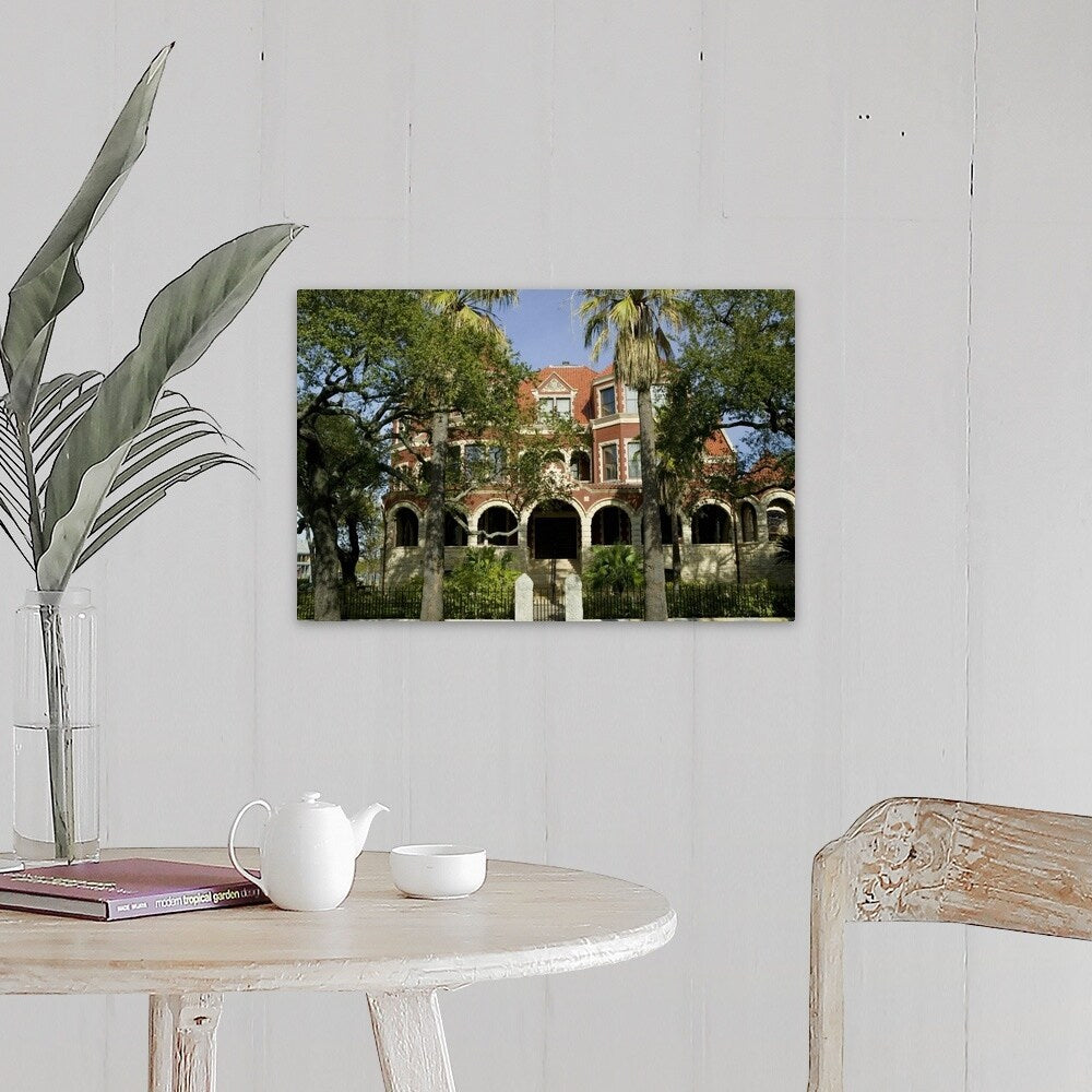 "Facade of a museum, Moody Mansion and Museum, Galveston, Texas" Canvas Wall Art