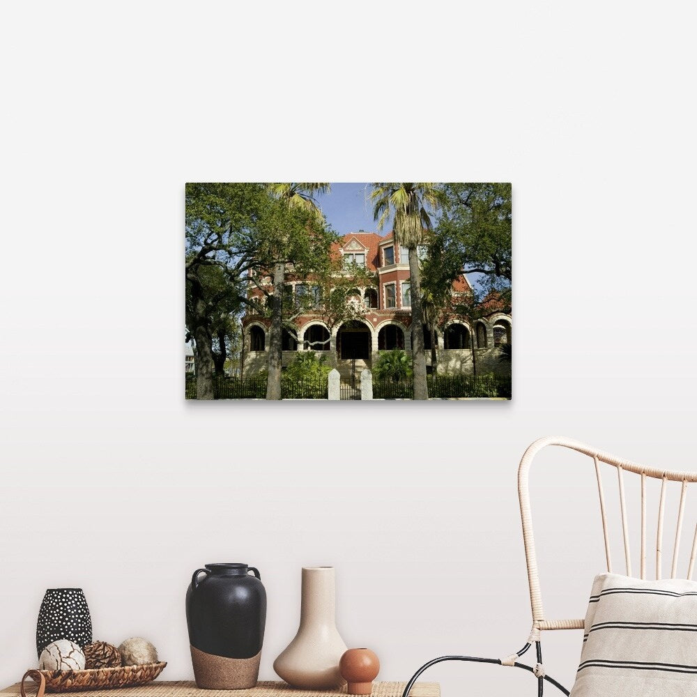 "Facade of a museum, Moody Mansion and Museum, Galveston, Texas" Canvas Wall Art