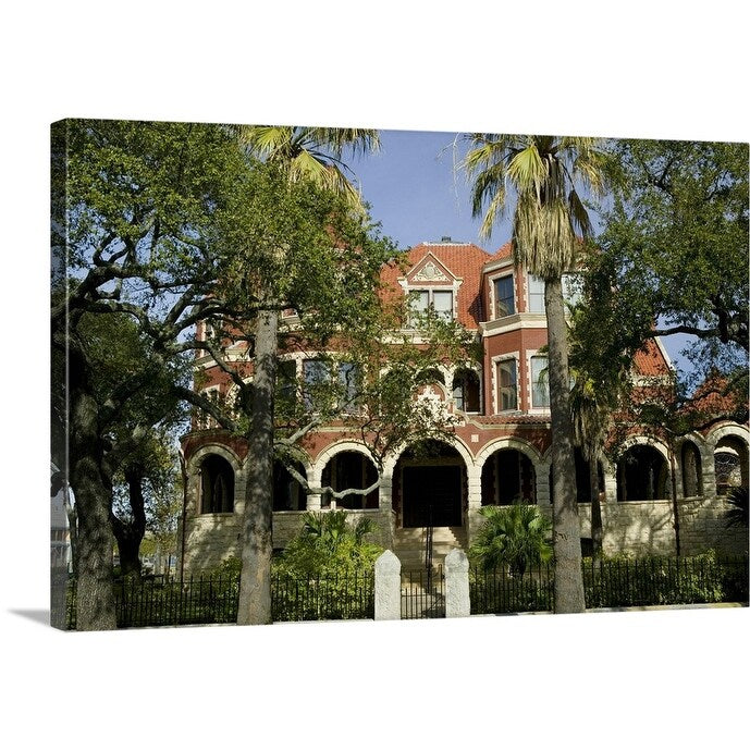 "Facade of a museum, Moody Mansion and Museum, Galveston, Texas" Canvas Wall Art
