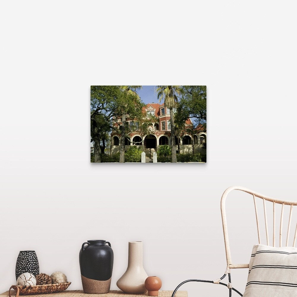 "Facade of a museum, Moody Mansion and Museum, Galveston, Texas" Canvas Wall Art