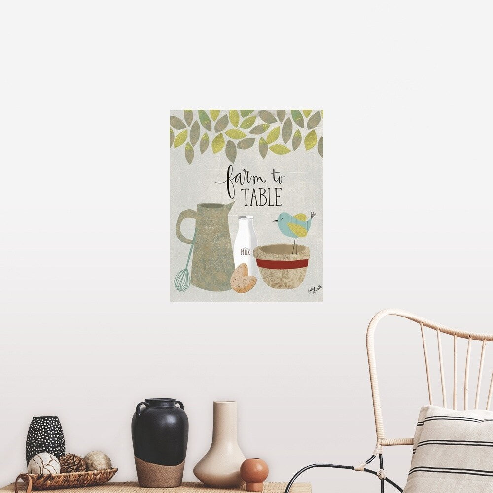 "Farm to Table" Poster Print - Multi