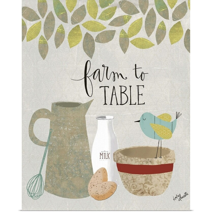 "Farm to Table" Poster Print - Multi
