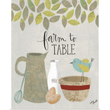 "Farm to Table" Poster Print - Multi