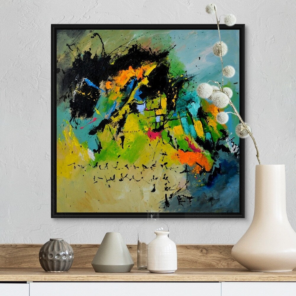 "Finnegan's Wake" Black Float Frame Canvas Art