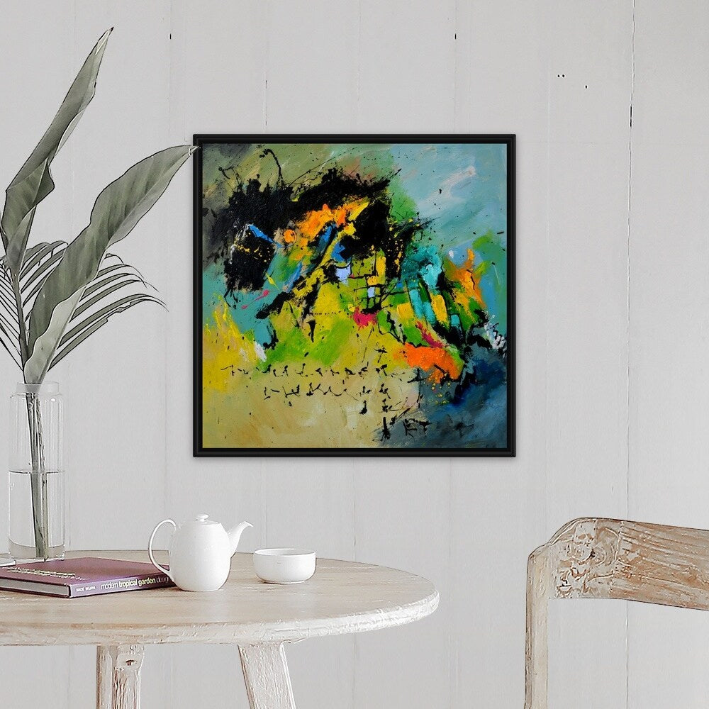 "Finnegan's Wake" Black Float Frame Canvas Art