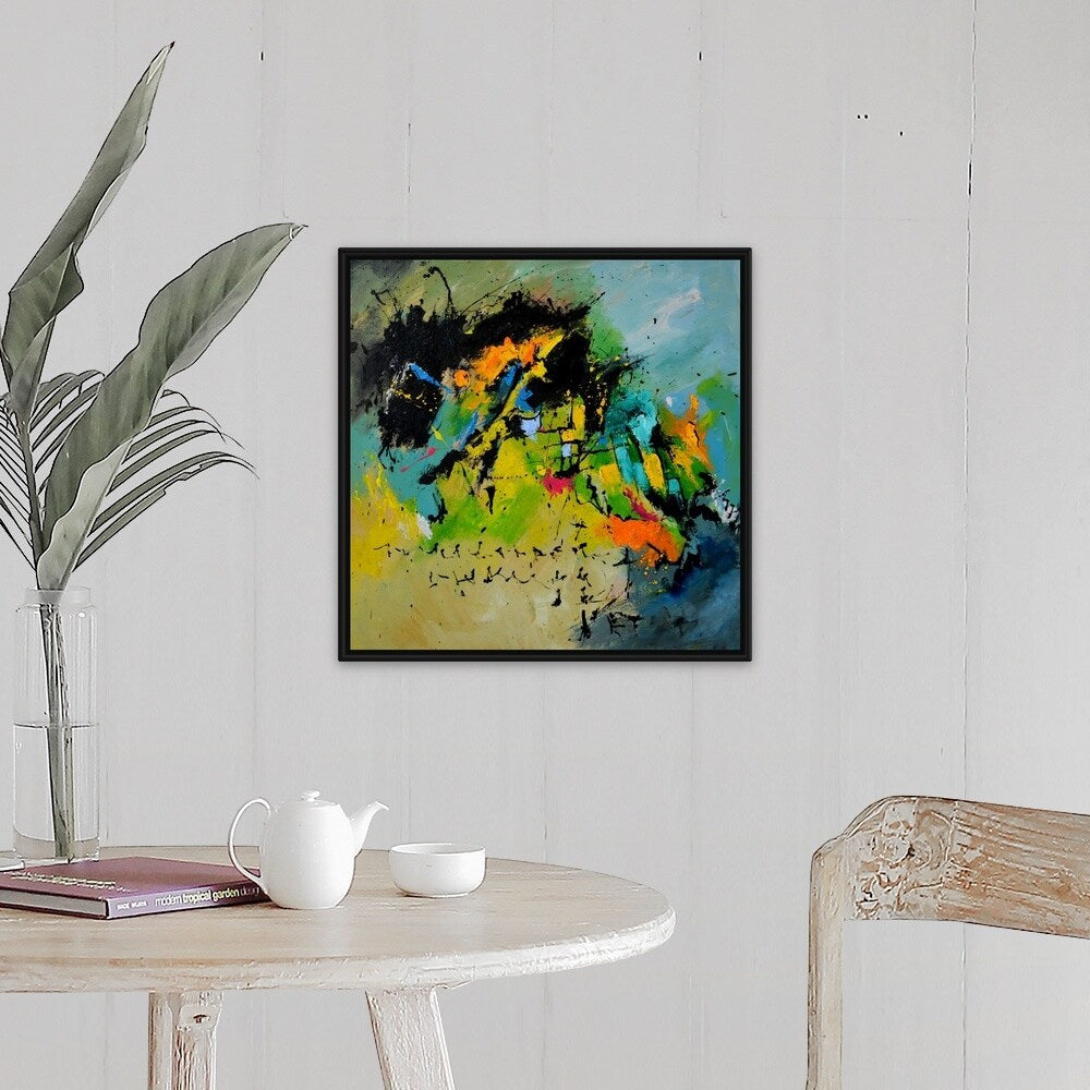 "Finnegan's Wake" Black Float Frame Canvas Art