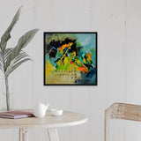"Finnegan's Wake" Black Float Frame Canvas Art