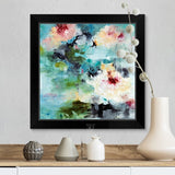 "Floating Bouquet" Black Framed Print