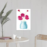 "Flowers in a Jar I" Canvas Wall Art