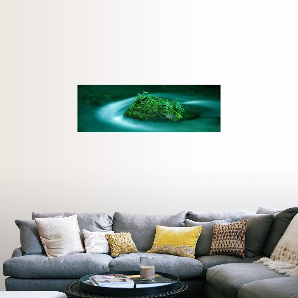 "Flowing Water Aomori Japan" Poster Print