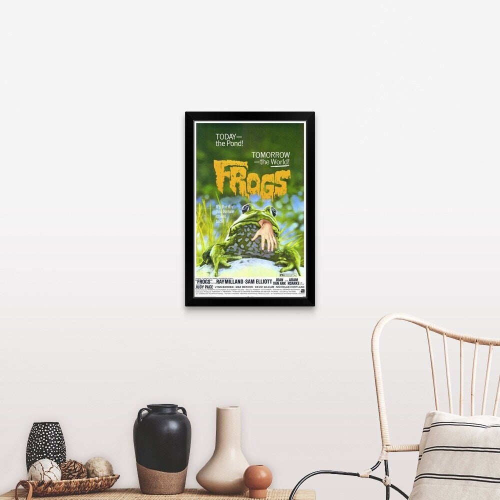 "Frogs (1972)" Black Framed Print