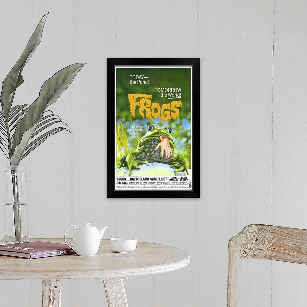 "Frogs (1972)" Black Framed Print