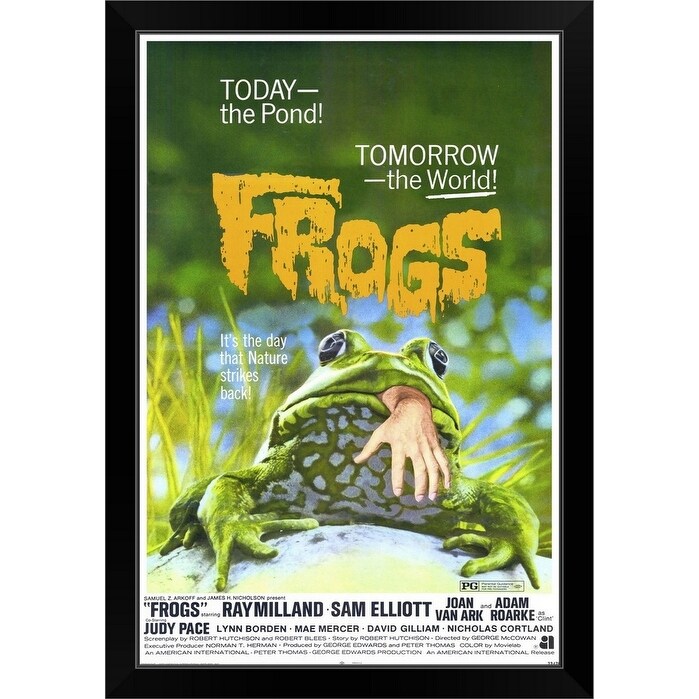 "Frogs (1972)" Black Framed Print