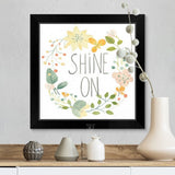"Garden Galore Collection D" Black Framed Print