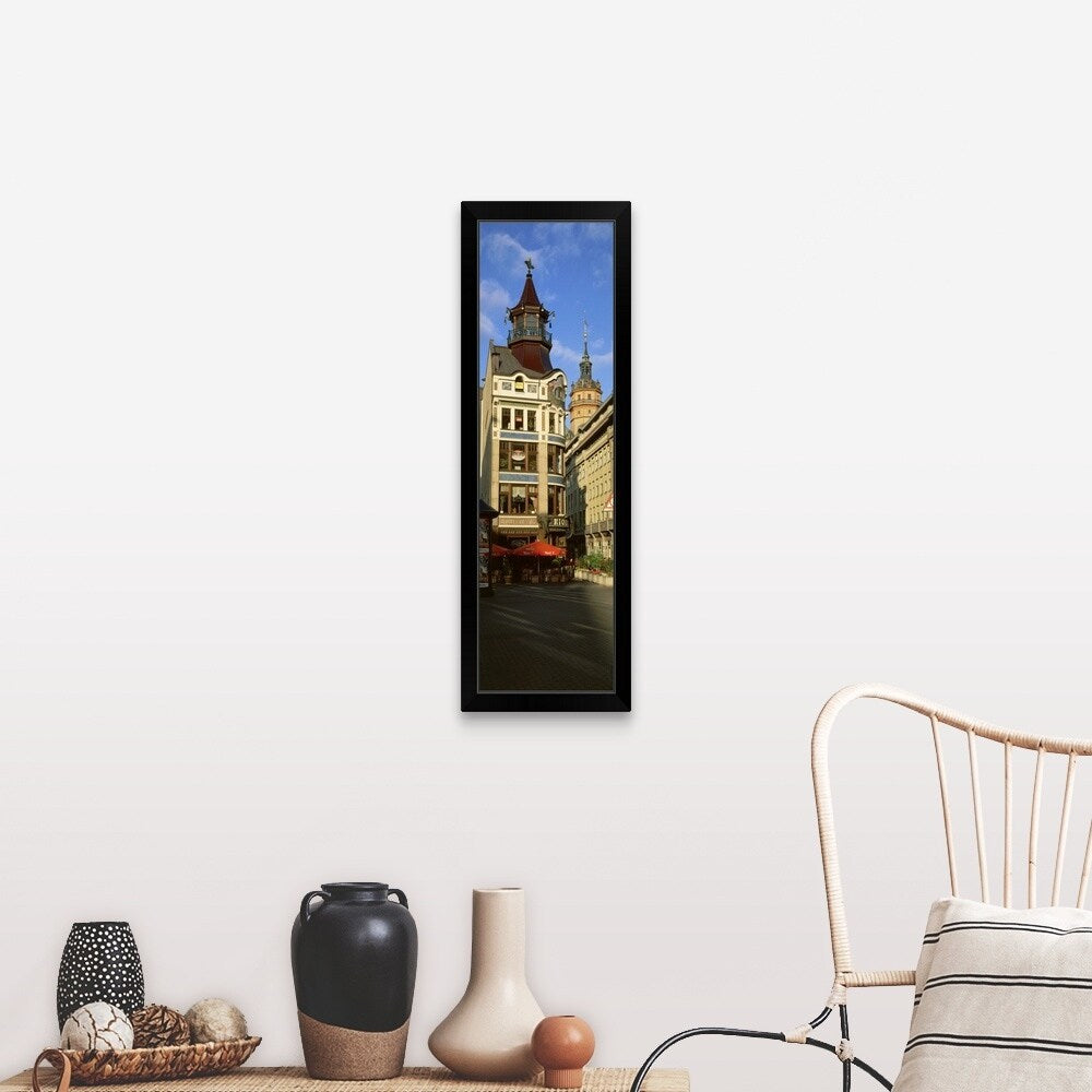"Germany, Leipzig, Cafe Riquet" Black Framed Print