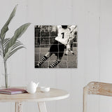 "Goalie jumping" Canvas Wall Art