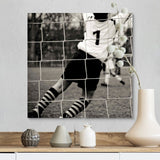 "Goalie jumping" Canvas Wall Art