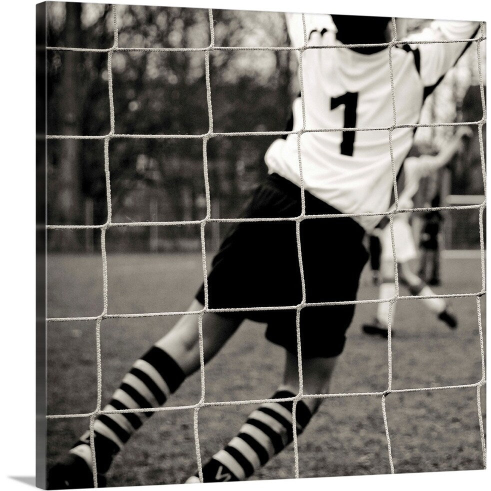 "Goalie jumping" Canvas Wall Art