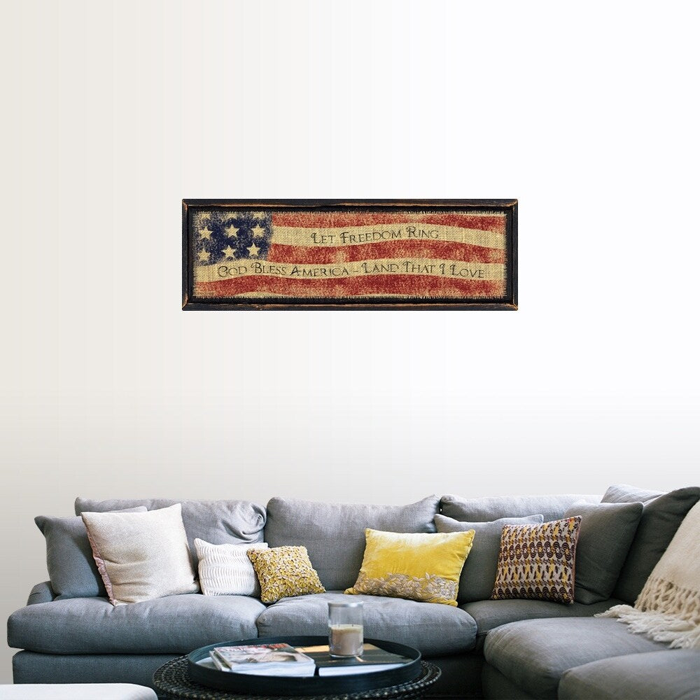 "God Bless America" Poster Print - Multi