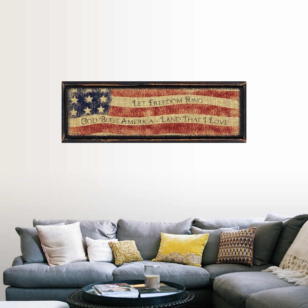 "God Bless America" Poster Print - Multi