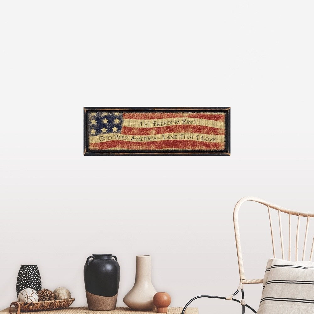 "God Bless America" Poster Print - Multi