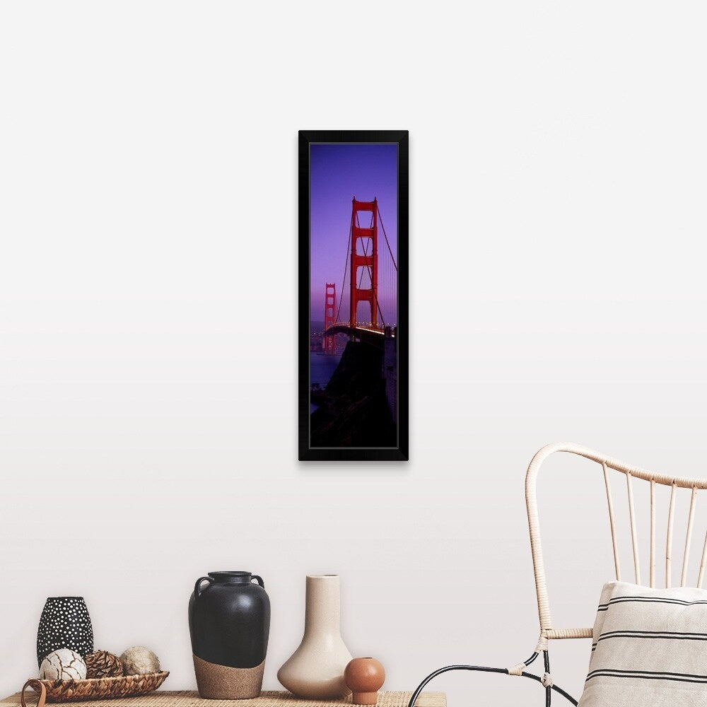 "Golden Gate Bridge San Francisco CA" Black Framed Print