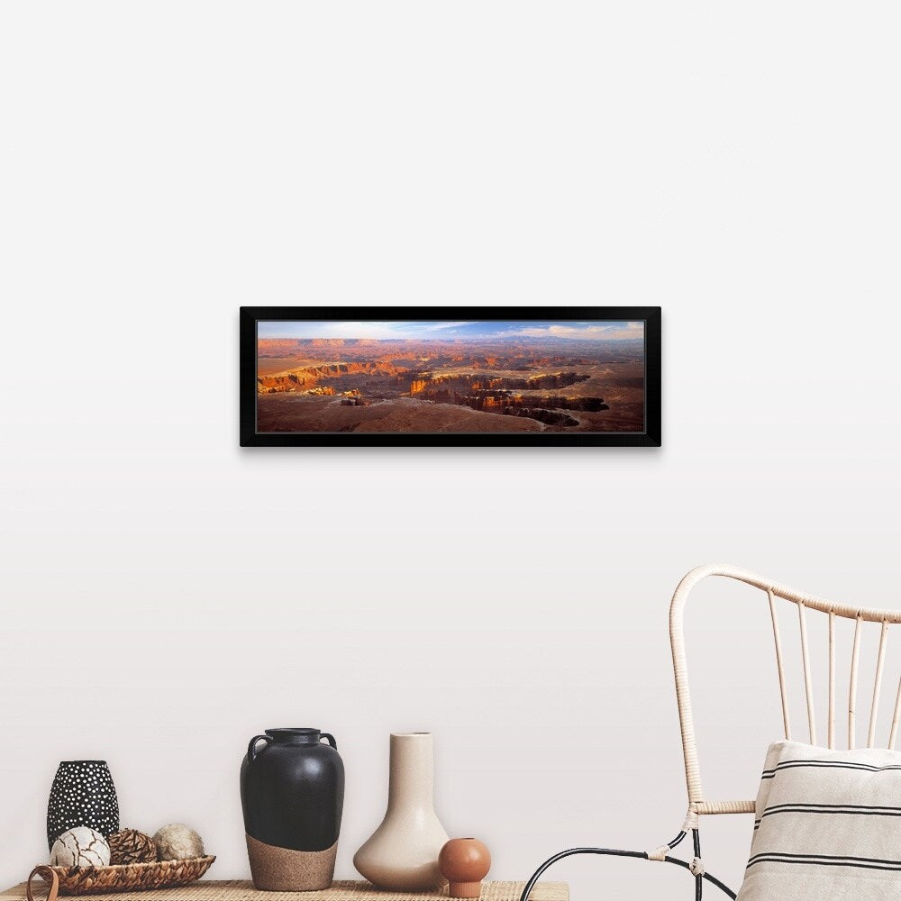 "Grand View Point Overlook Canyonlands National Park Moab UT" Black Framed Print