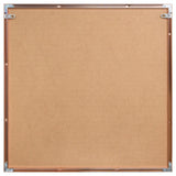 "Gray Golden Hues 2" Glass Art Metal Rose Gold Frame Wall Art
