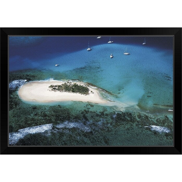 "Green Cay, British Virgin Islands, Caribbean" Black Framed Print