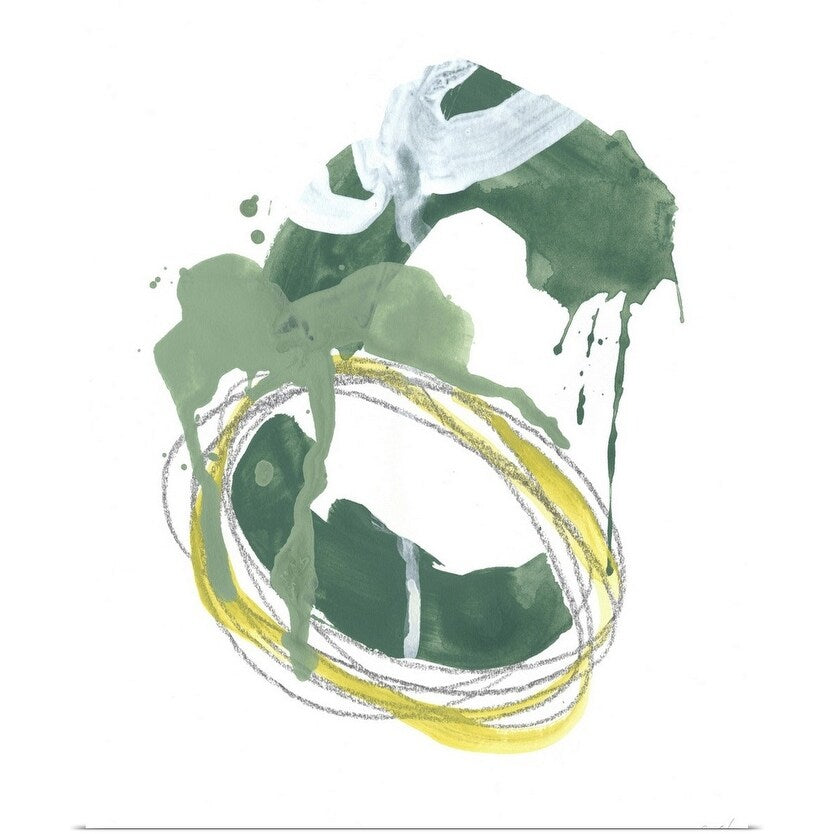 "Green Discus I" Poster Print