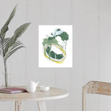 "Green Discus I" Poster Print