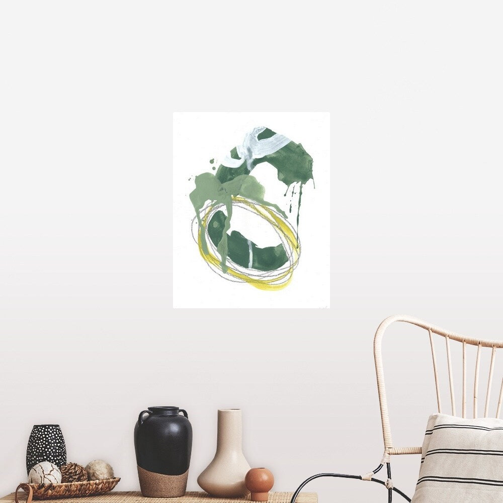 "Green Discus I" Poster Print