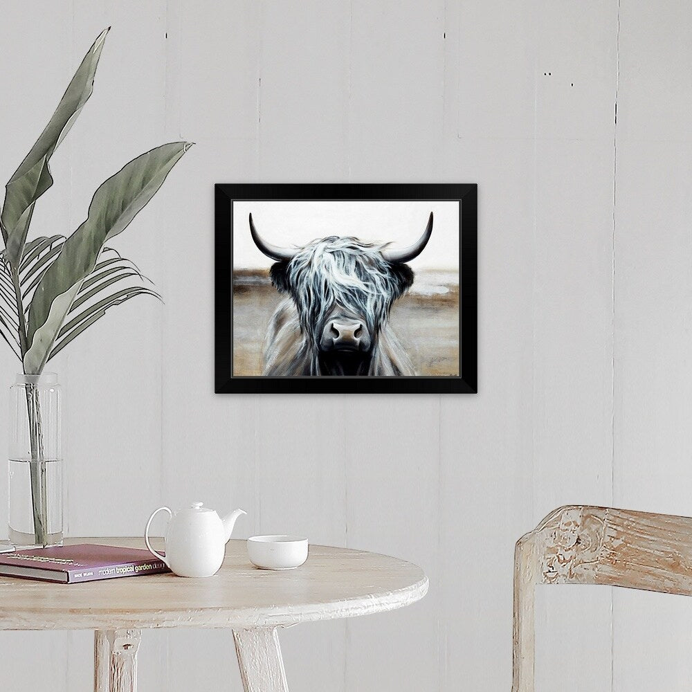 "Highlighted Hair" Black Framed Print