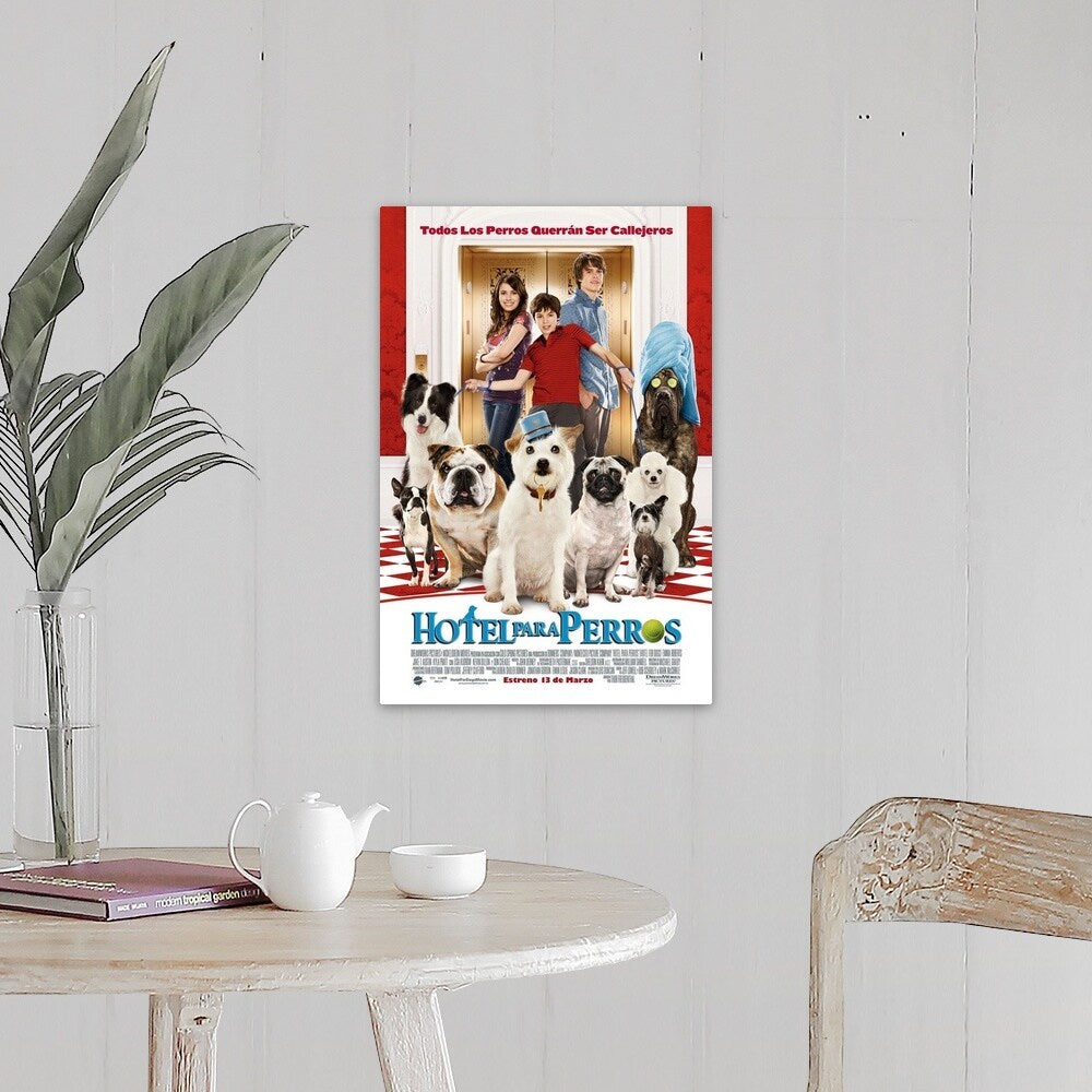 "Hotel for Dogs - Movie Poster - Spanish" Canvas Wall Art