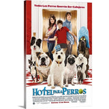 "Hotel for Dogs - Movie Poster - Spanish" Canvas Wall Art