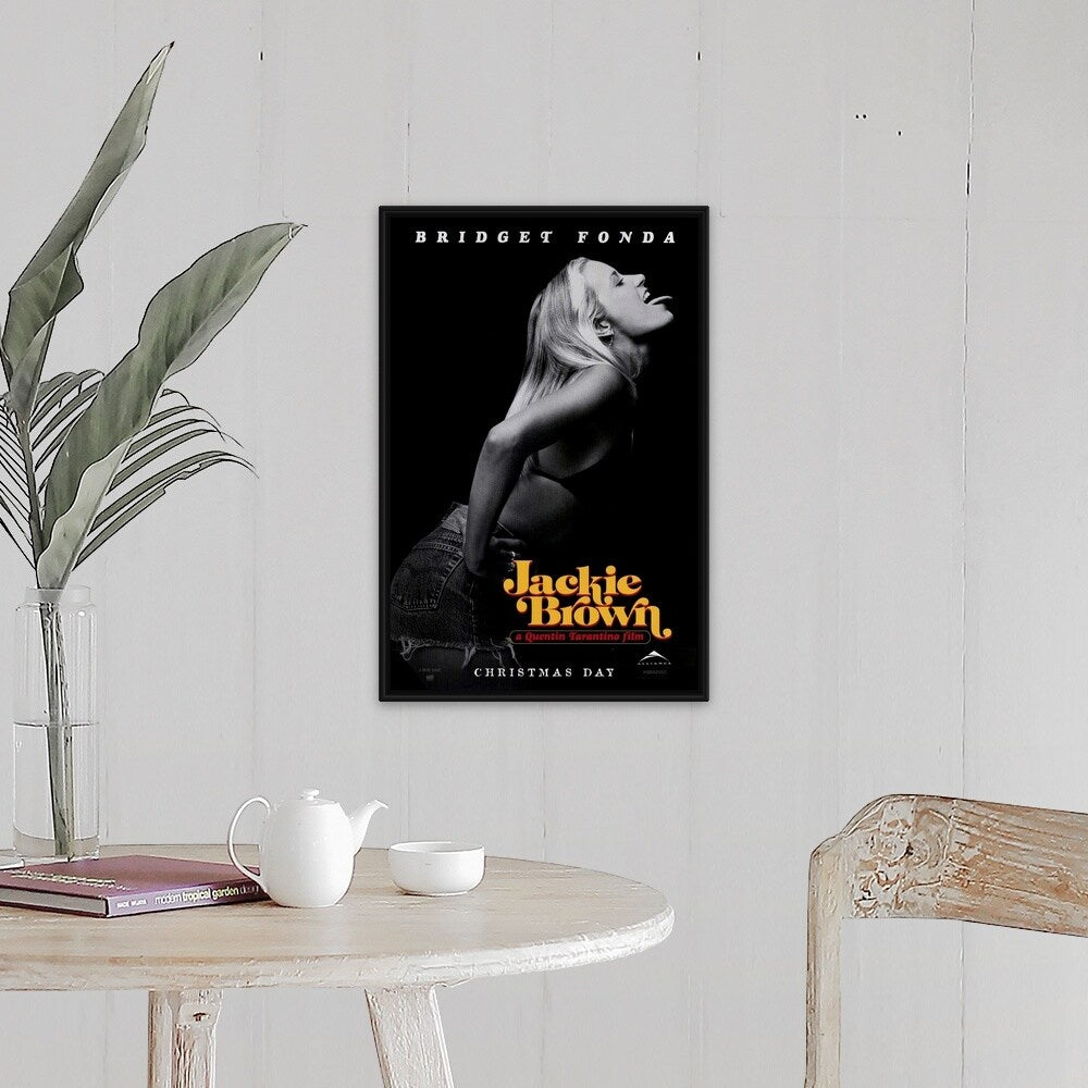 "Jackie Brown (1997)" Black Float Frame Canvas Art