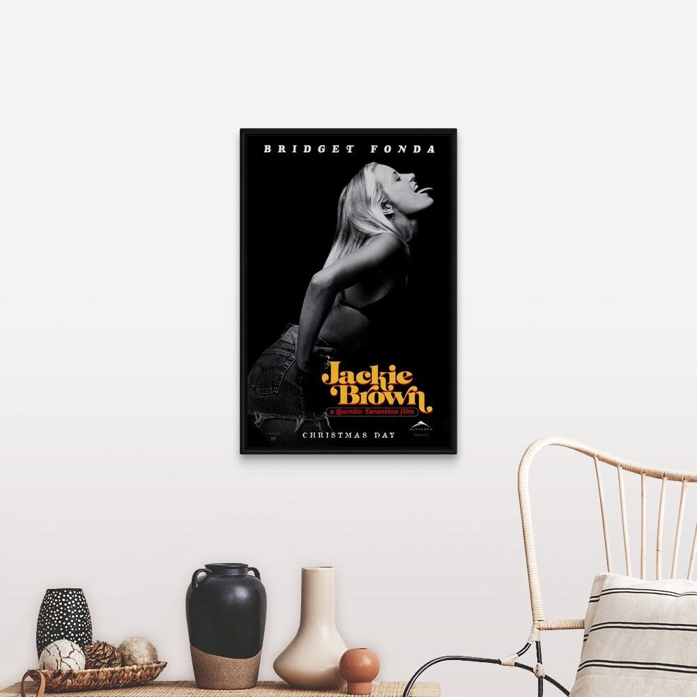 "Jackie Brown (1997)" Black Float Frame Canvas Art