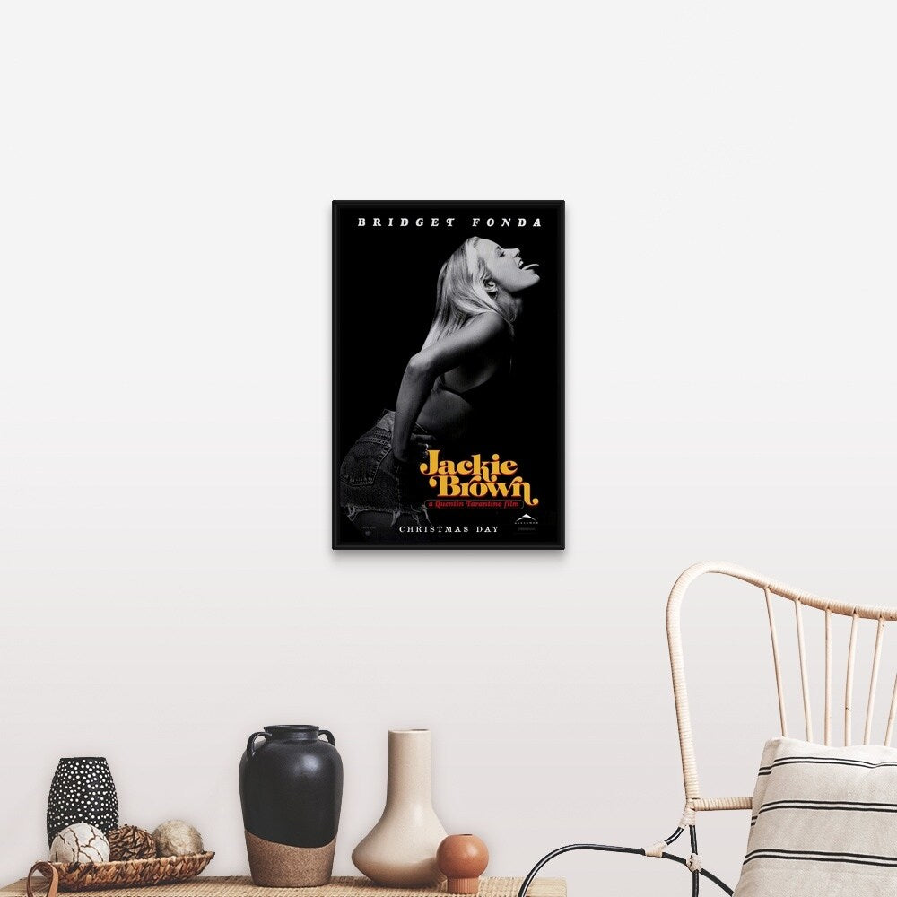 "Jackie Brown (1997)" Black Float Frame Canvas Art