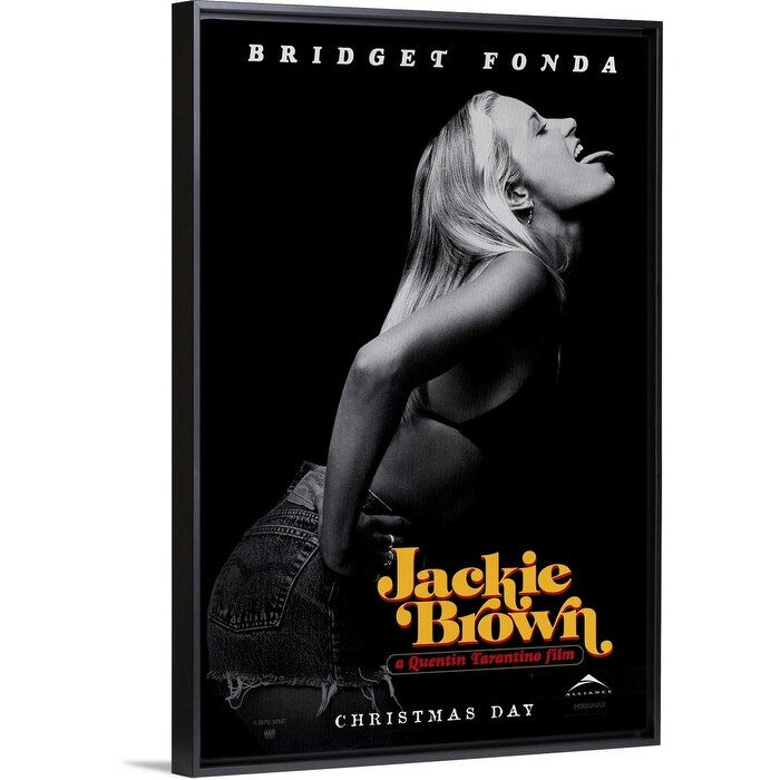 "Jackie Brown (1997)" Black Float Frame Canvas Art