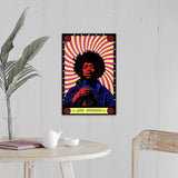 "Jimi Hendrix (1973)" Canvas Wall Art