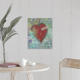 "Joy Heart" Canvas Wall Art