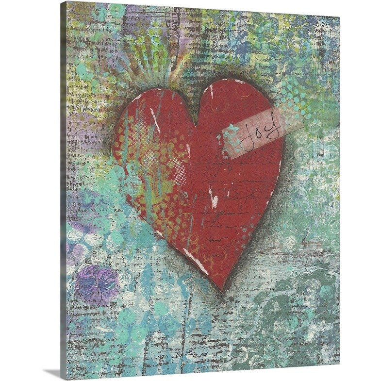 "Joy Heart" Canvas Wall Art