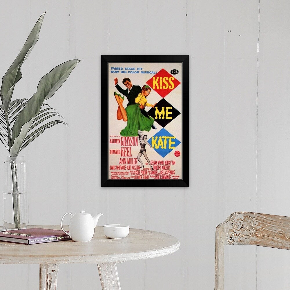"Kiss Me Kate (1953)" Black Framed Print