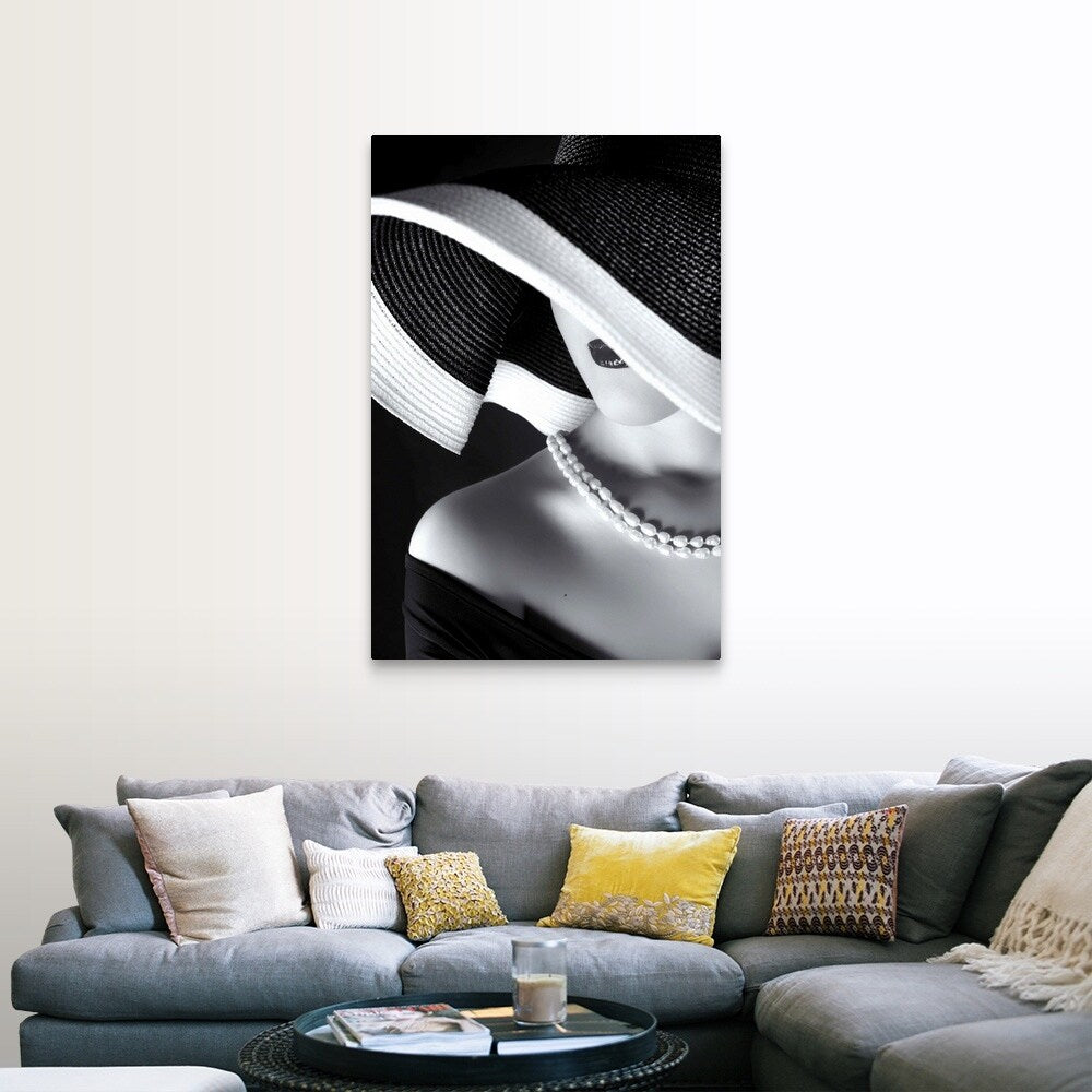 "La Femme Au Chapeau" Canvas Wall Art
