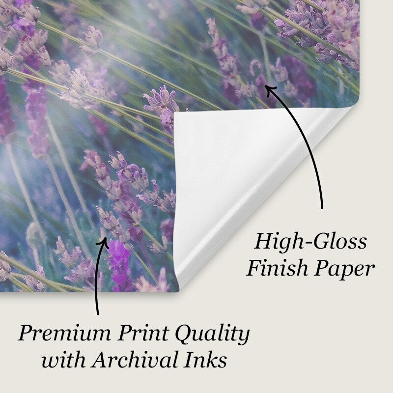 "Large Blue Abstract Flower" Poster Print